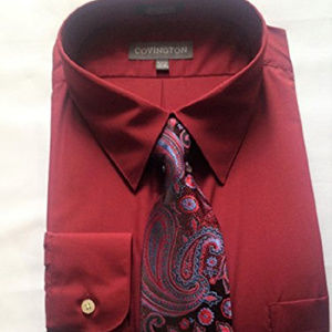Shirt & tie Covington mens new size XXL cotton polyester neck 18”-18.5”